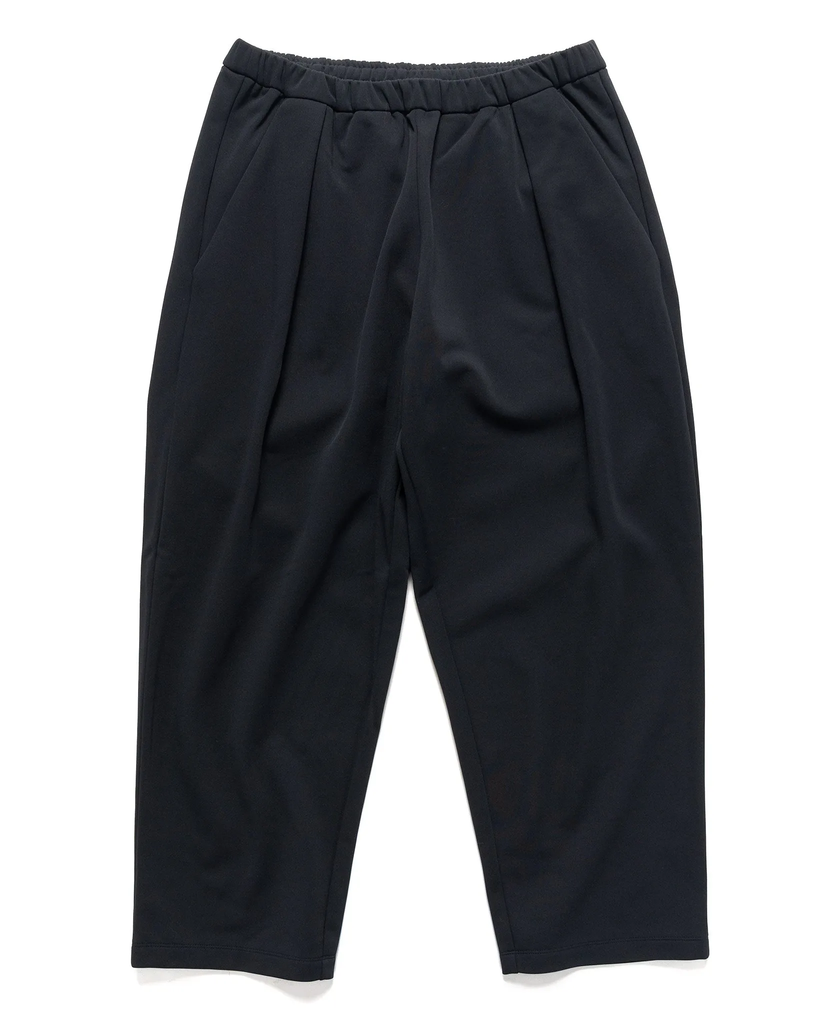 One Tuck Jersey Pants Darkest Navy