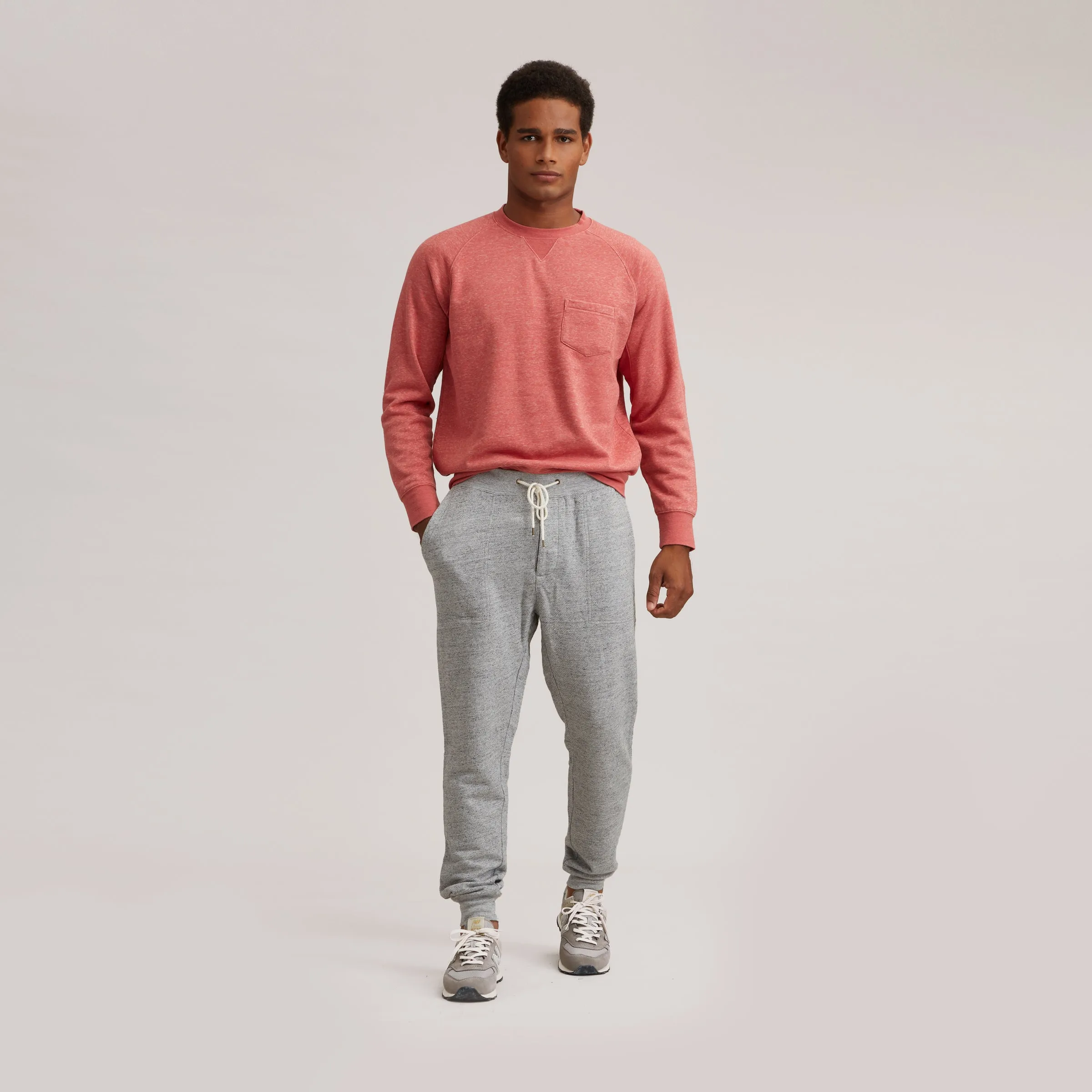 Palmer Athletic Fleece Jogger - Gray Marl (Final Sale)