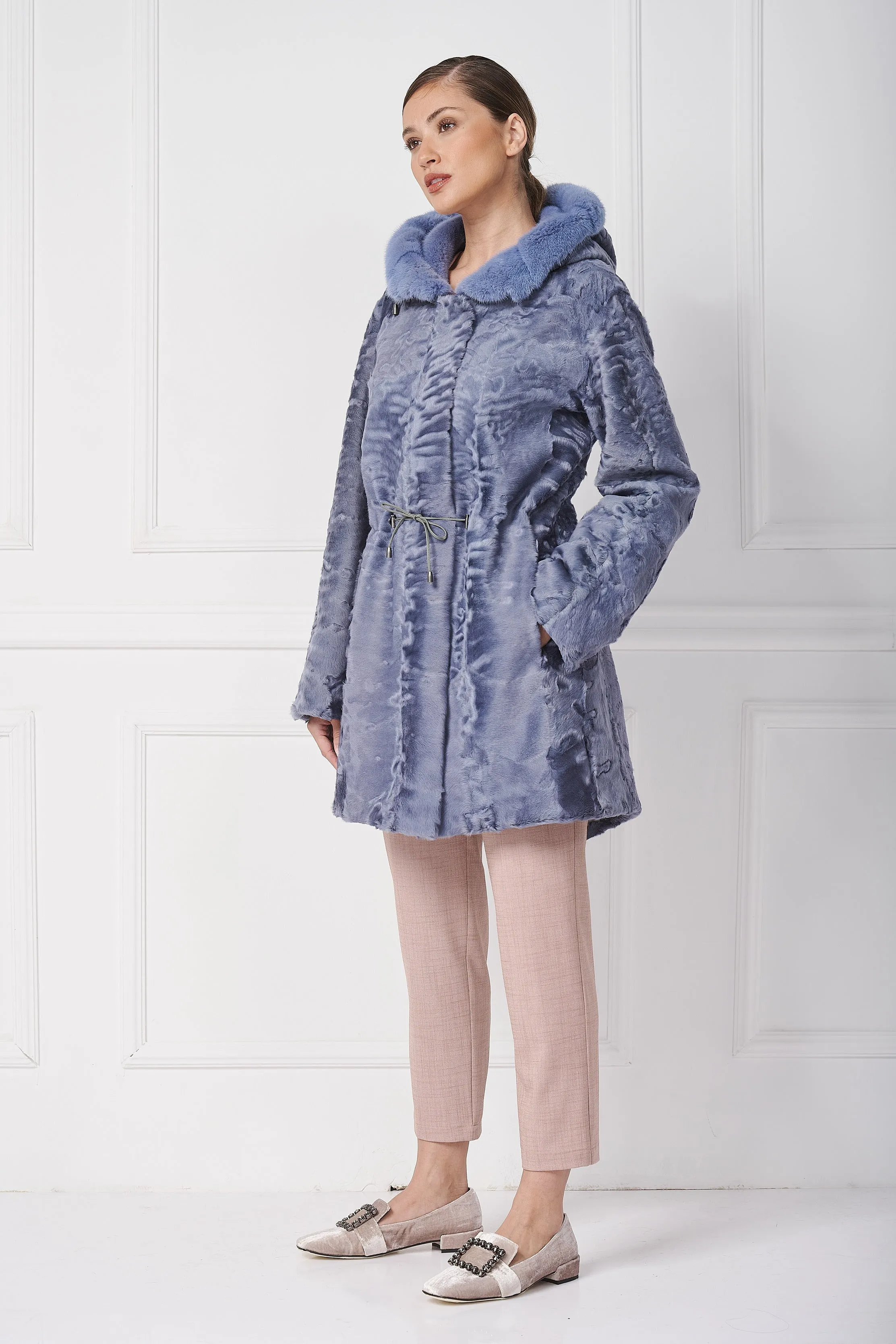 Persian lamb parka jacket