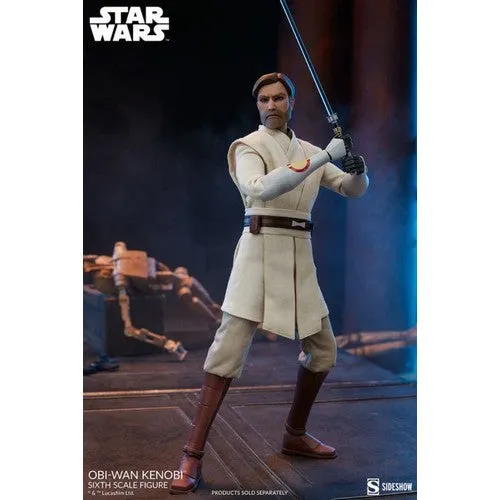 (PREORDER) 1:6 Star Wars : Clone Wars - Obi-Wan Kenobi Figure Sideshow (EARLY BIRD $360)