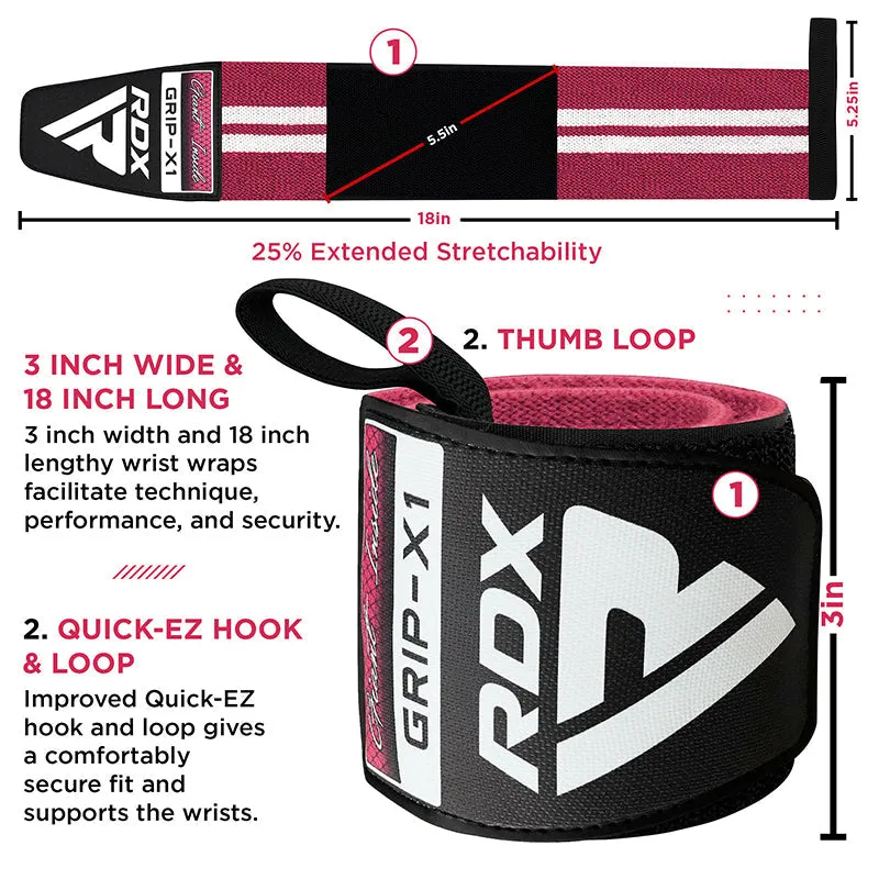 RDX W4 Wrist Support Wraps for Weight Lifting