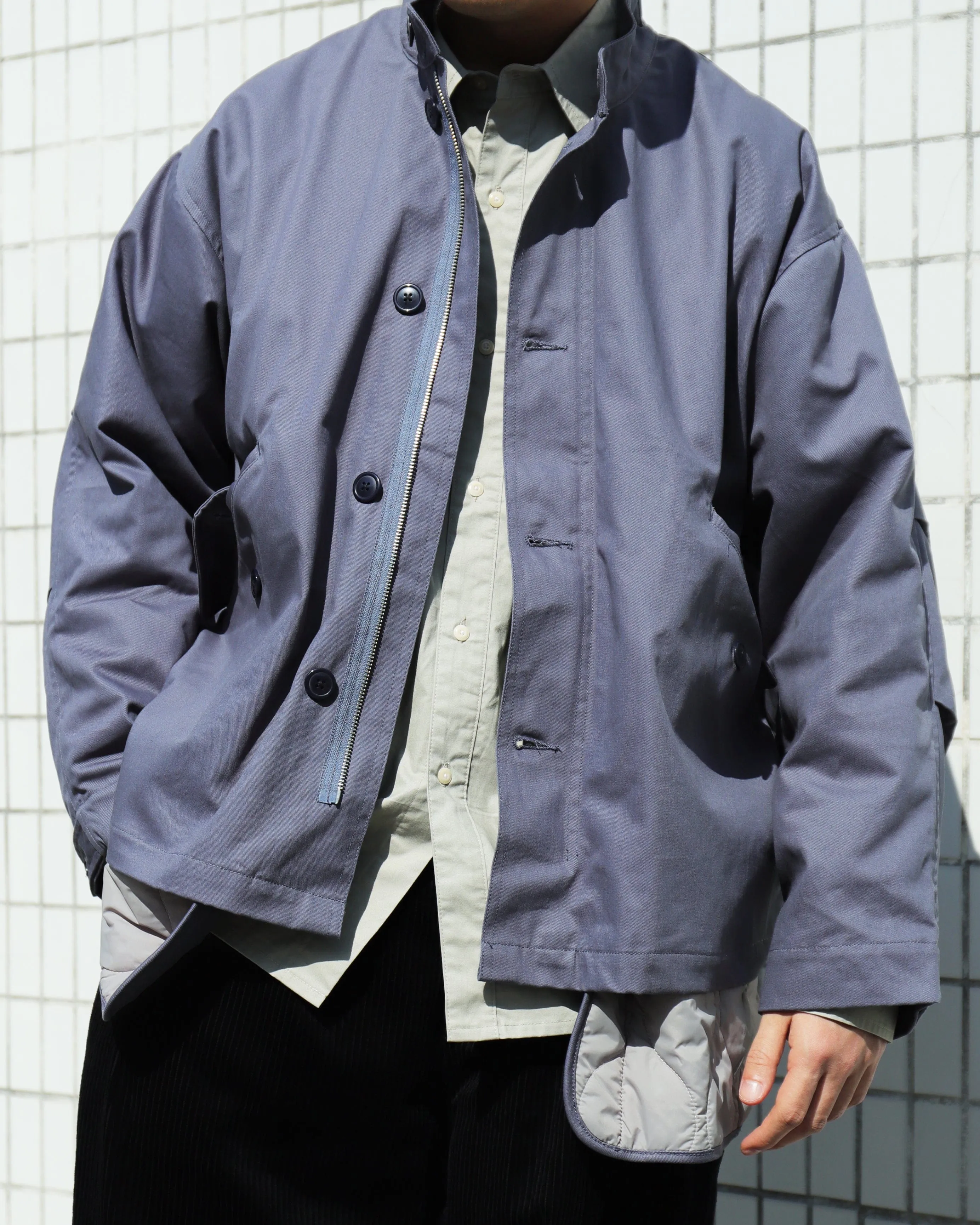 REVERSIBLE LINER SHORT PARKA #696