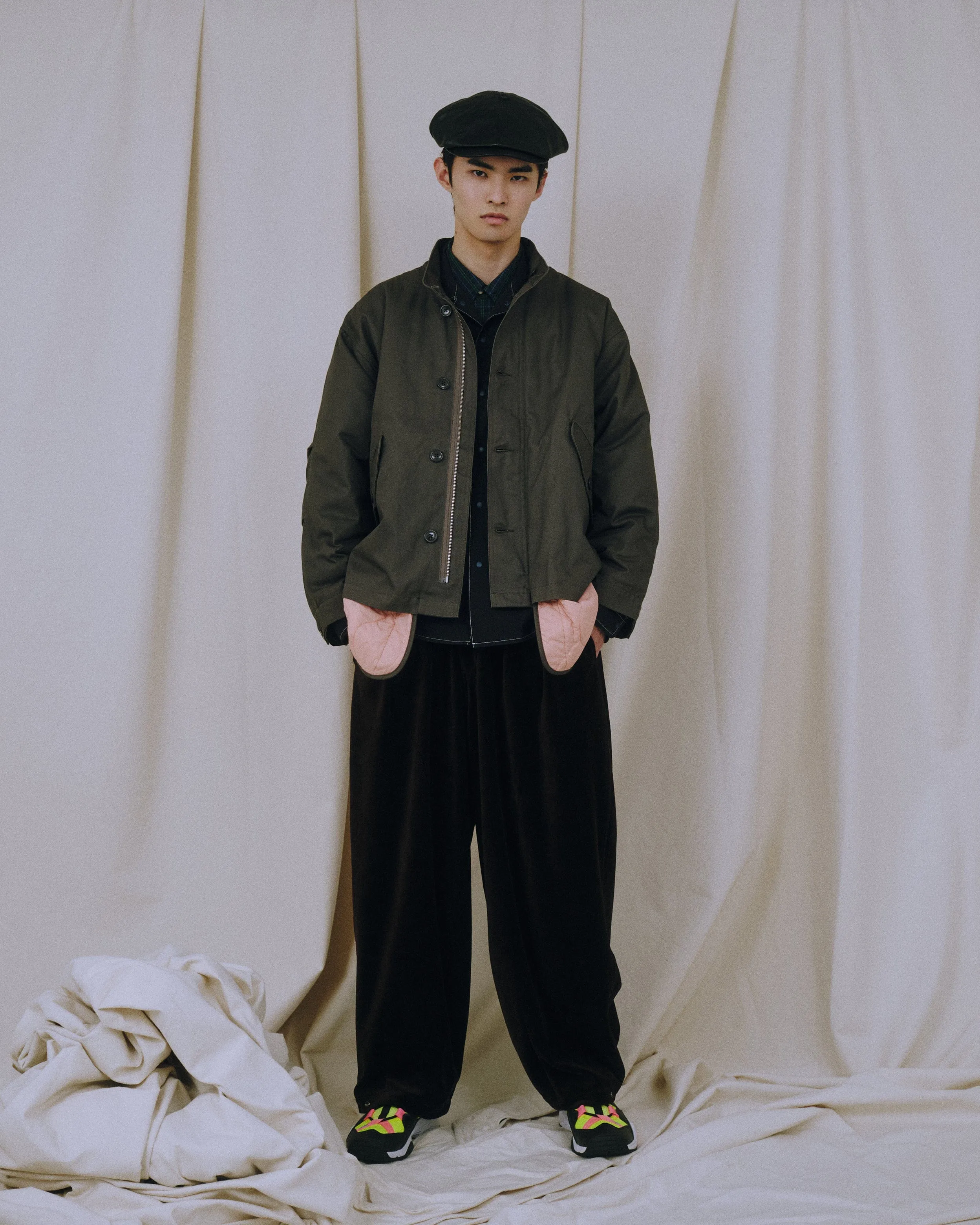 REVERSIBLE LINER SHORT PARKA #696