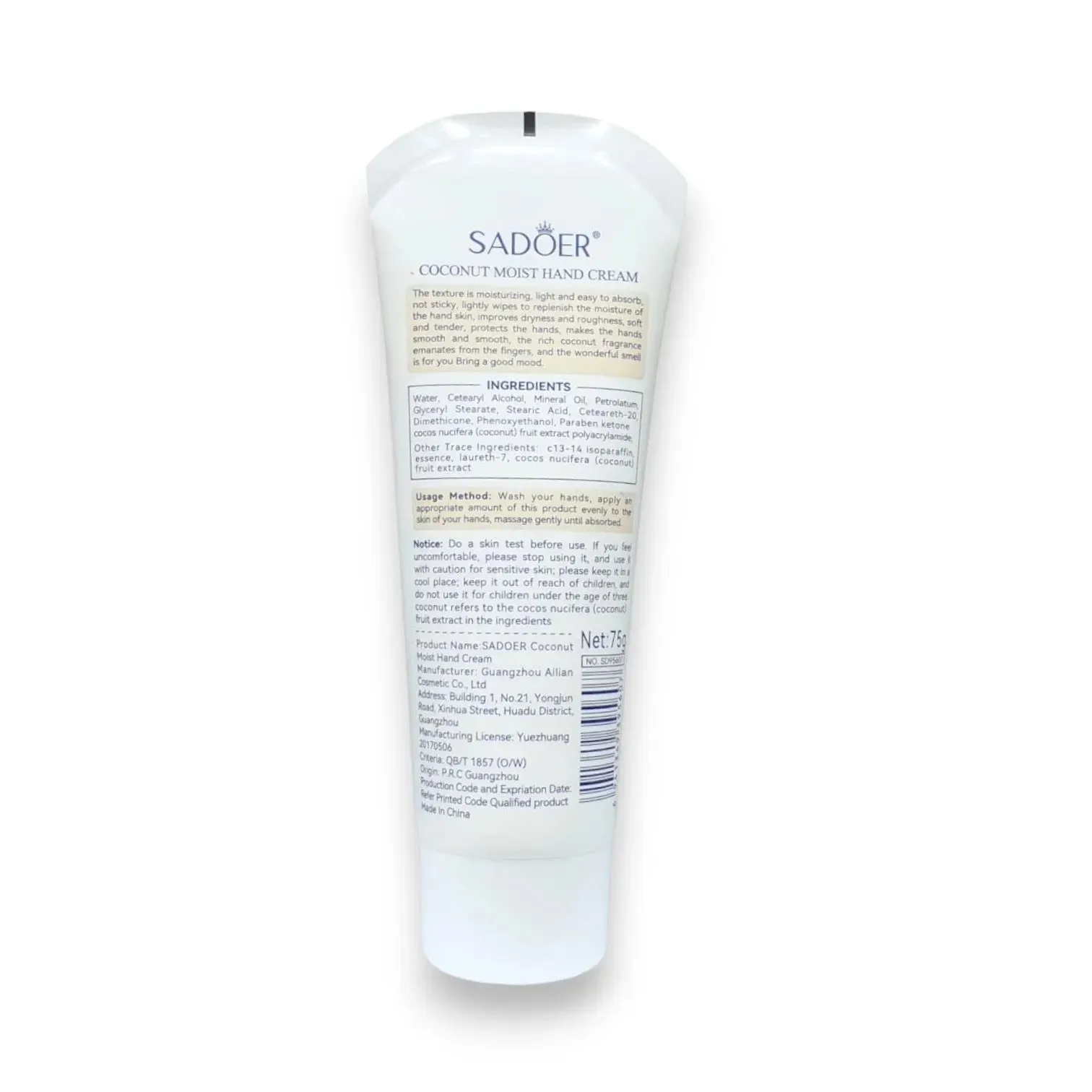 Sadoer Hand Cream 75g