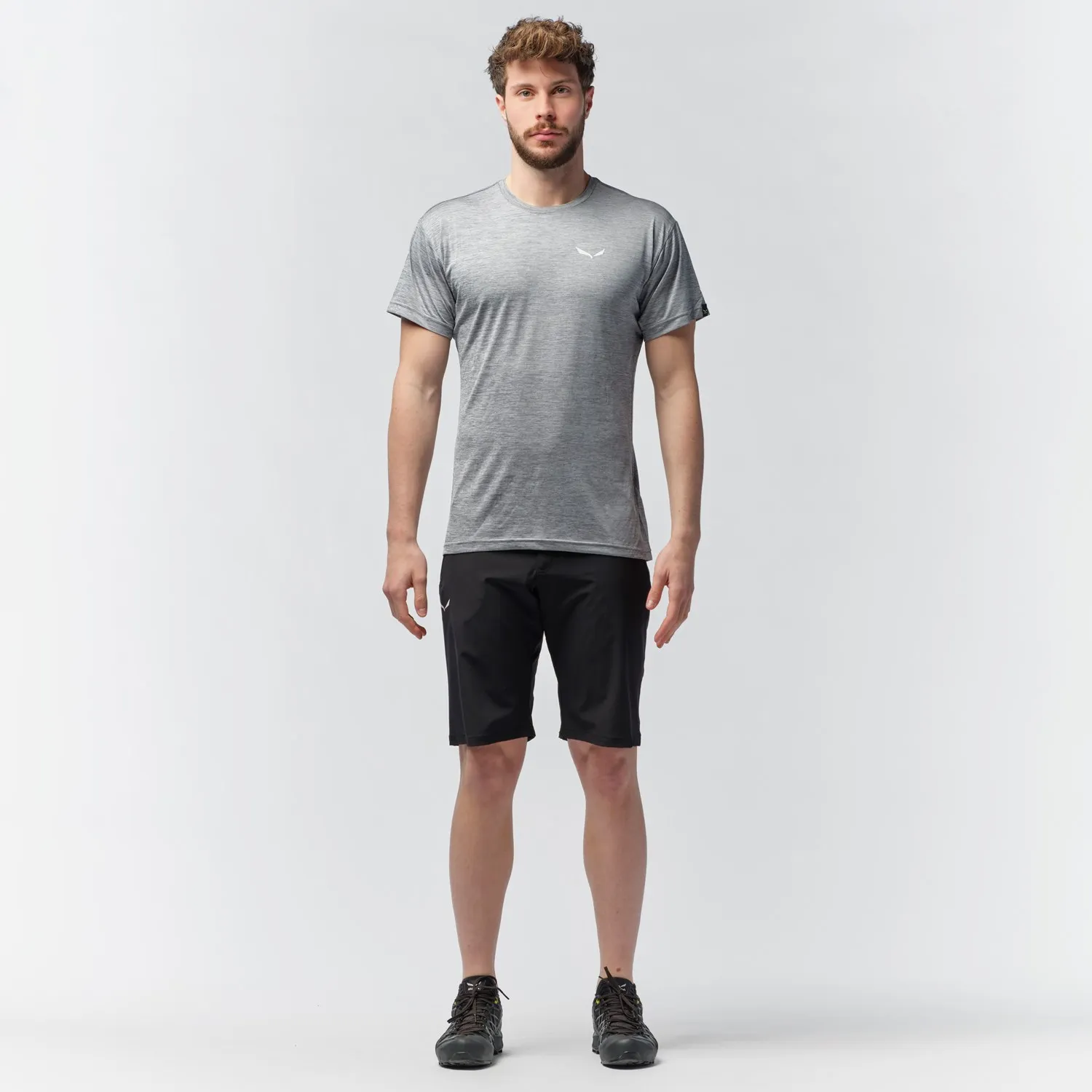 Salewa Men&#x27;s Puez Melange Dry T-Shirt Quiet Shade Melange | Buy Salewa Men&#x27;s Puez Melange Dry T-Shirt Quiet Shade Melange here | Outnorth