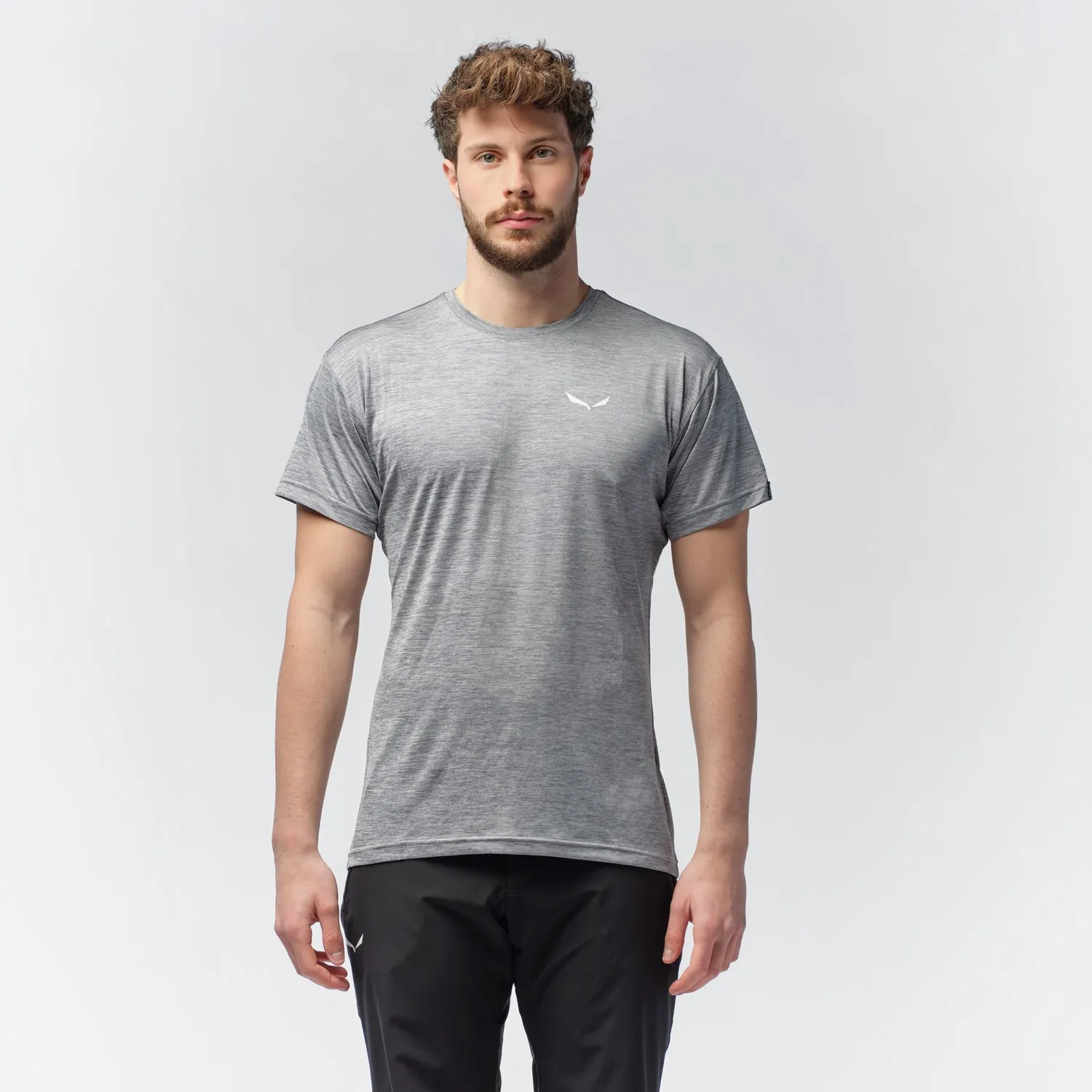 Salewa Men&#x27;s Puez Melange Dry T-Shirt Quiet Shade Melange | Buy Salewa Men&#x27;s Puez Melange Dry T-Shirt Quiet Shade Melange here | Outnorth