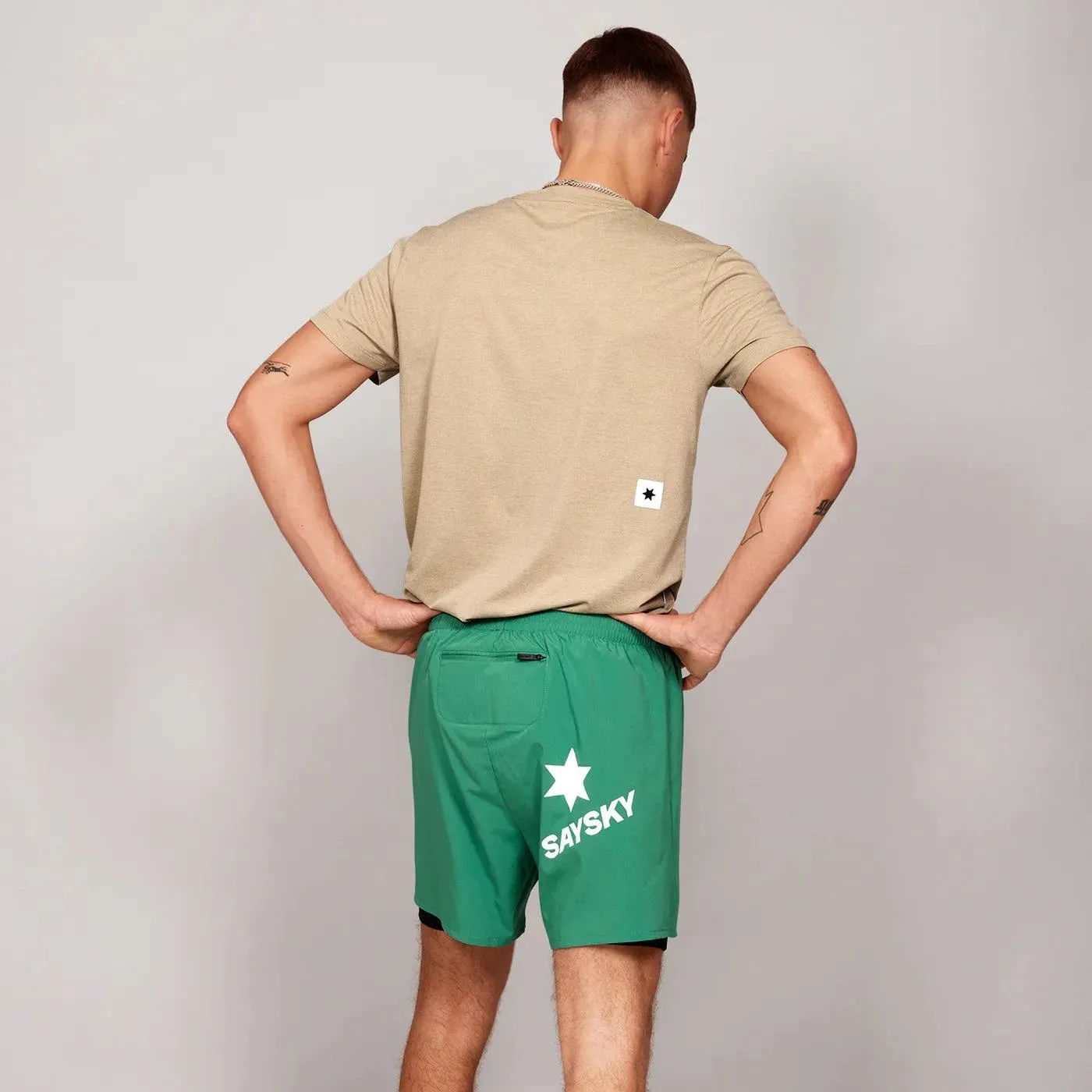 Saysky | Logo Combat T-Shirt | Sand | Heren