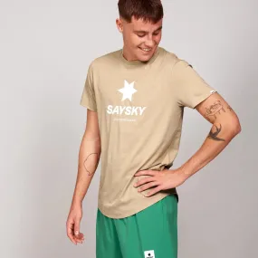 Saysky | Logo Combat T-Shirt | Sand | Heren