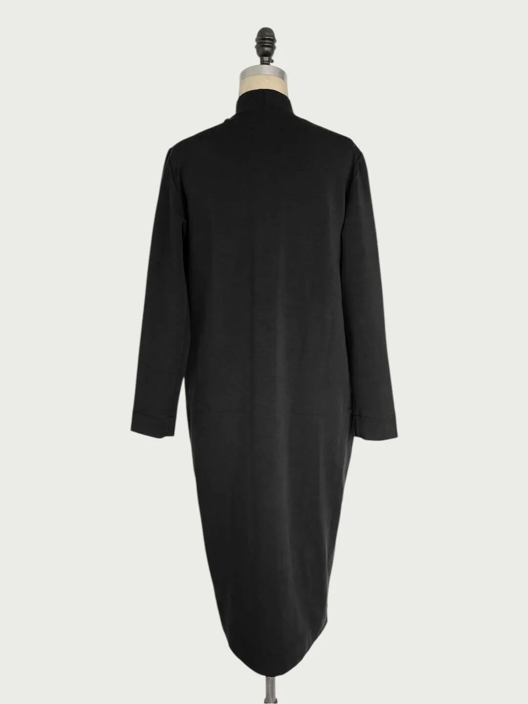 Structured Mock Neck Dress in Black, medium / OG Price: $228.00