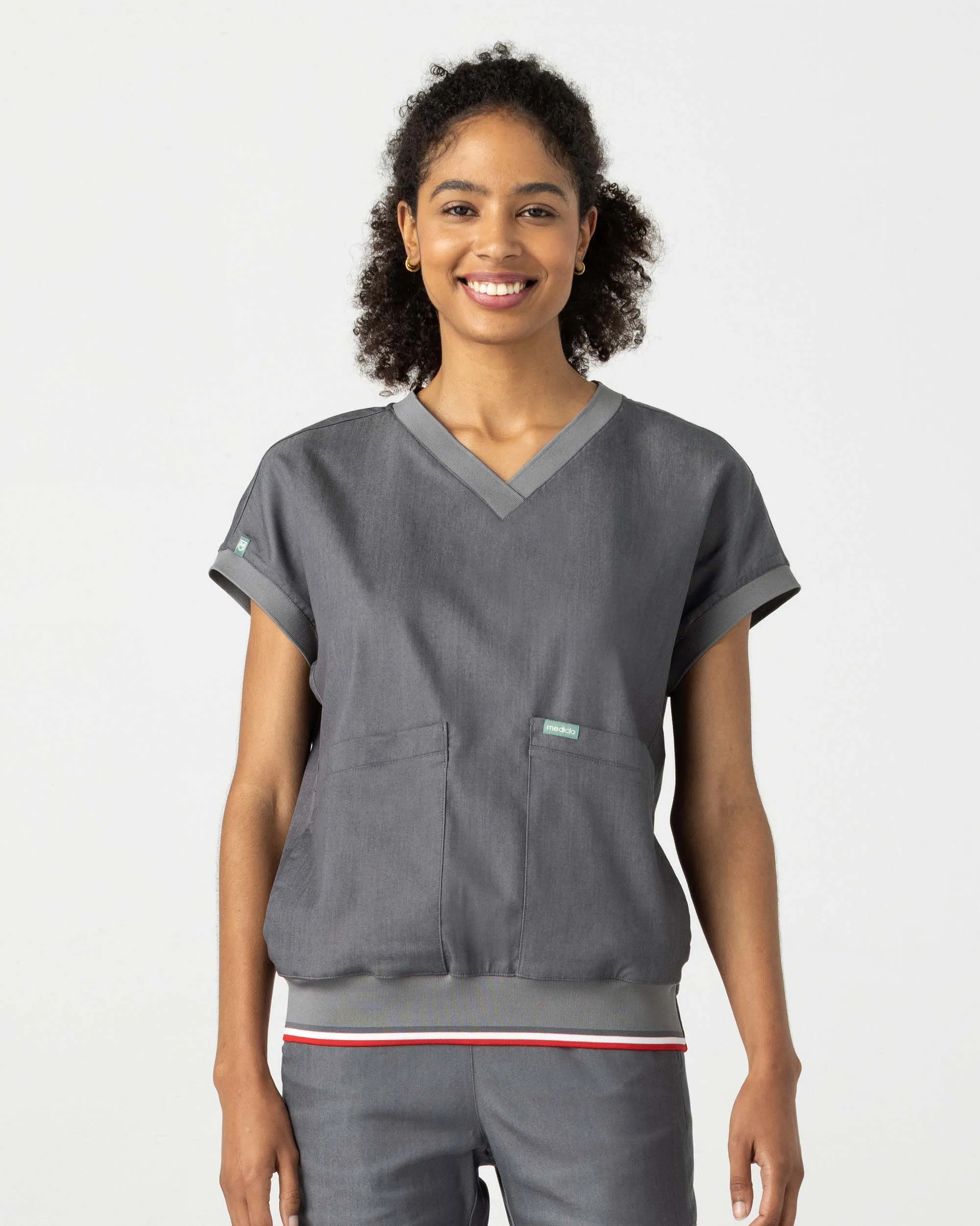 TENCEL™ Lanai‎ ‎ Rib Band Scrub Top (Final Sale)