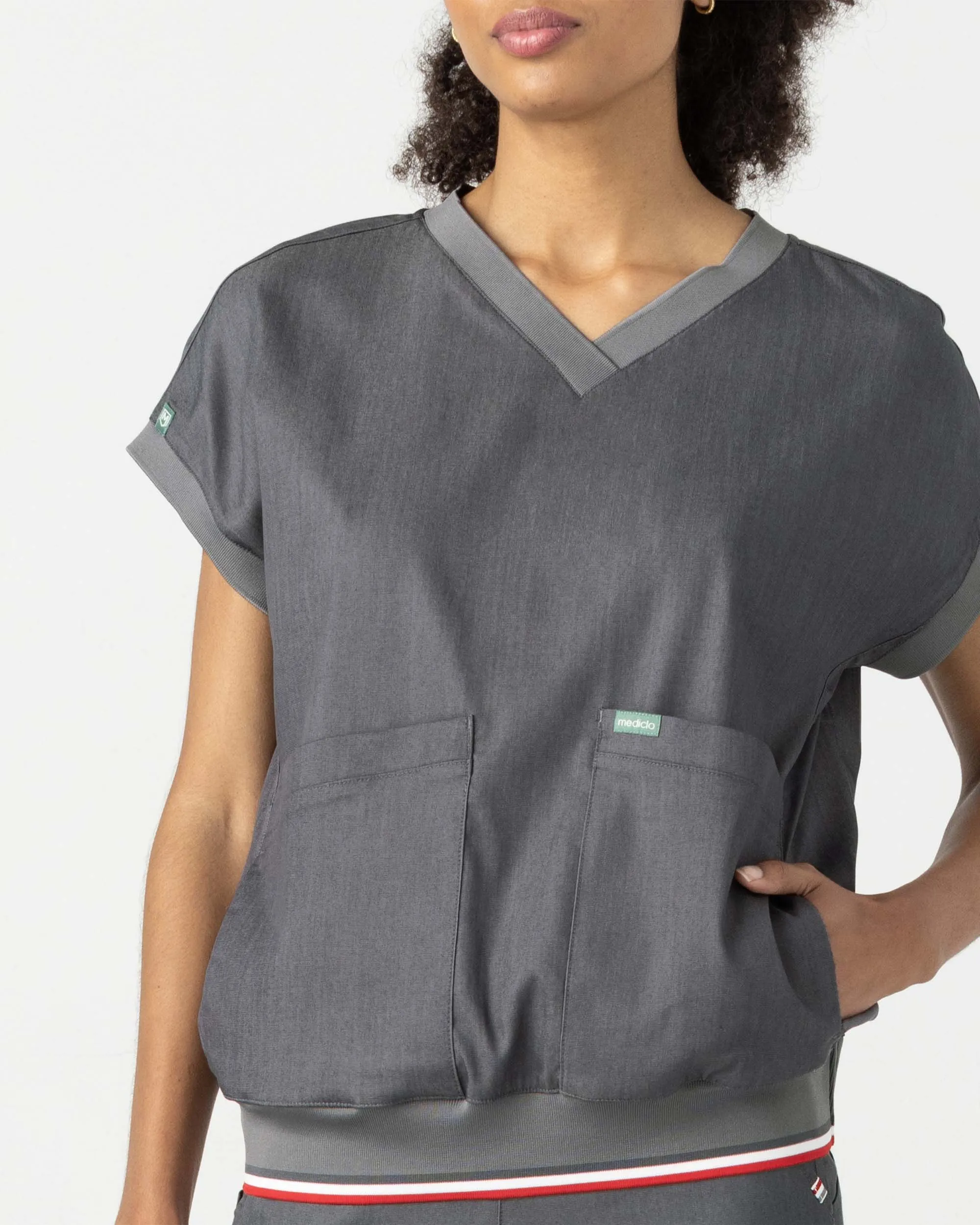 TENCEL™ Lanai‎ ‎ Rib Band Scrub Top (Final Sale)