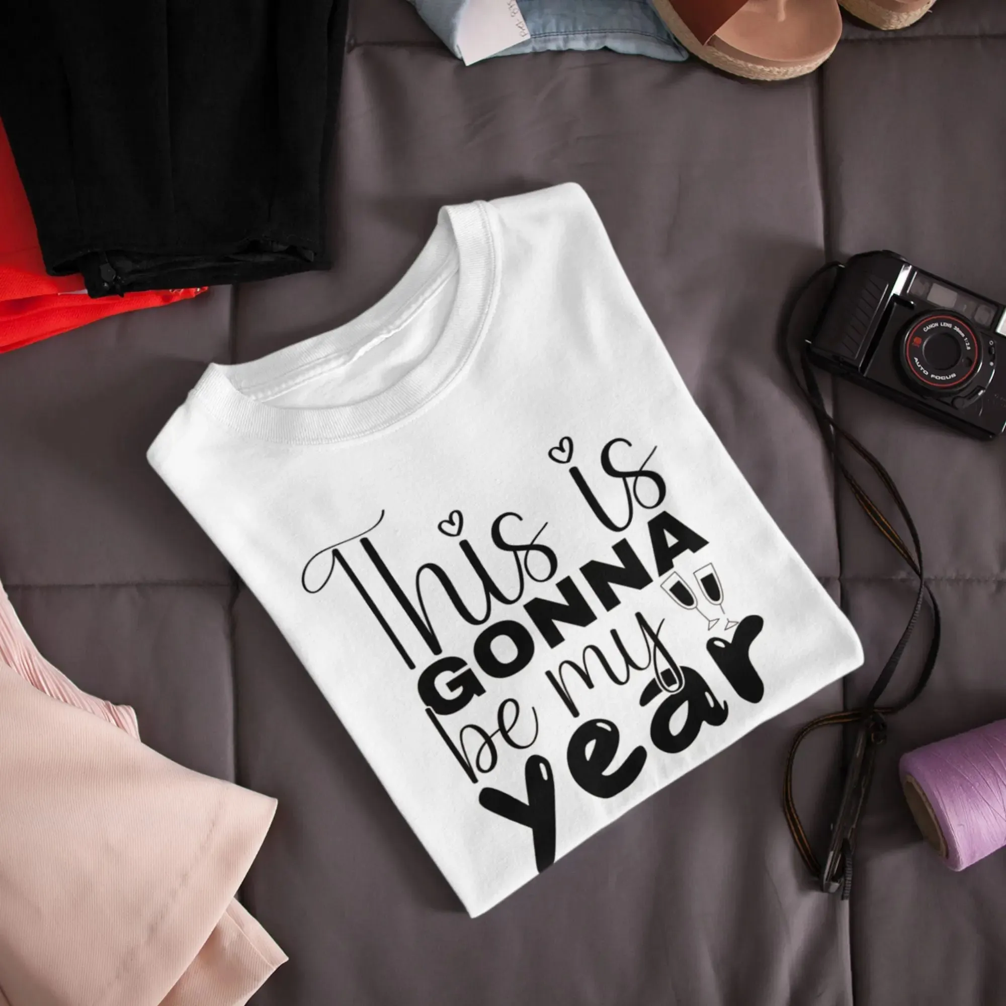This is Gonna be My Year Round Neck Half Sleeve Classic T-Shirt