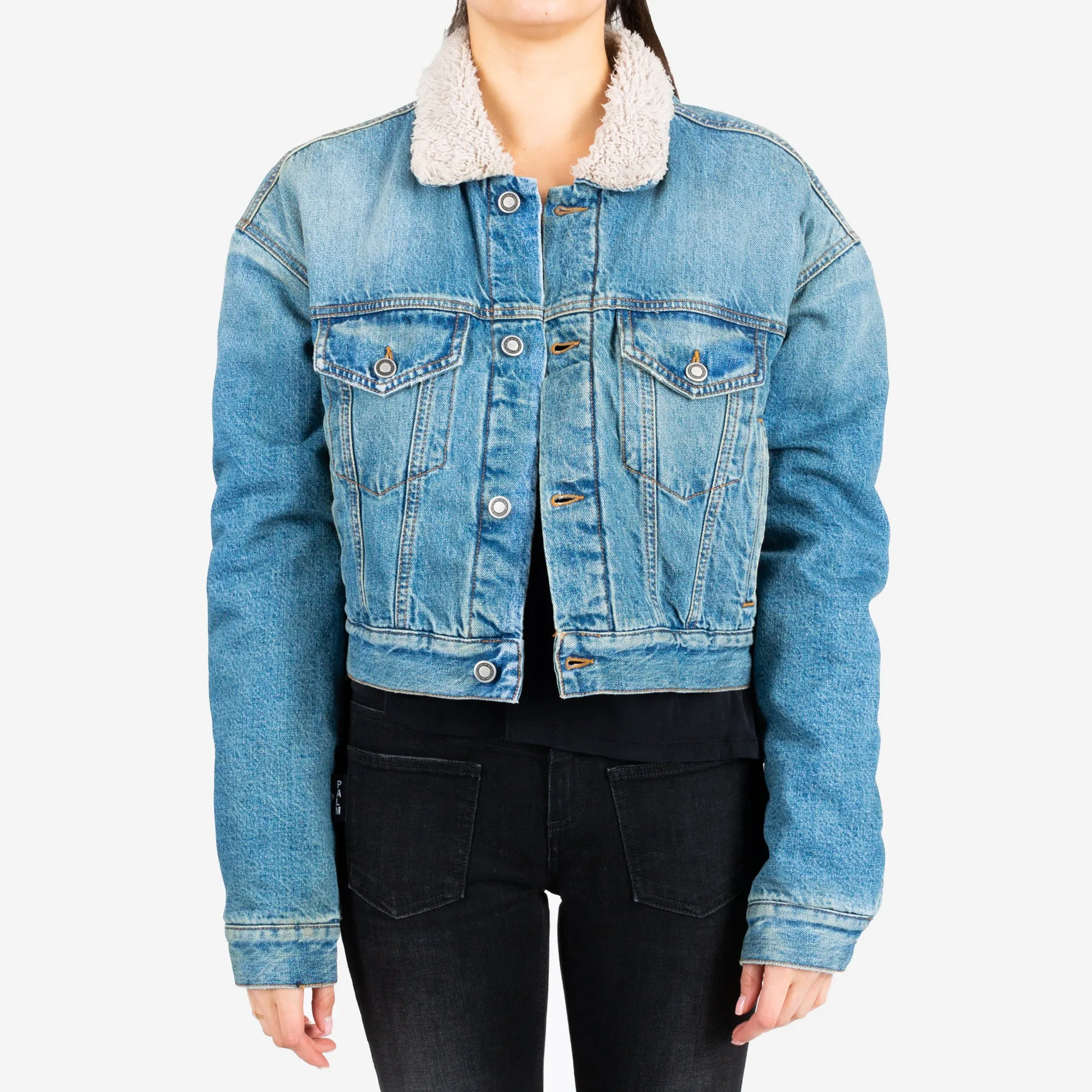Womens Vintage Wash Jean Jacket