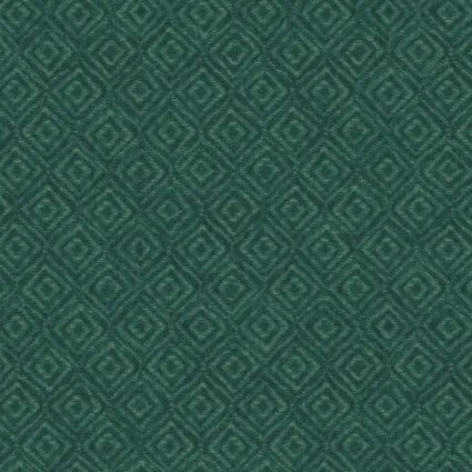 Woolies Flannel Windowpane Dark Green Yardage